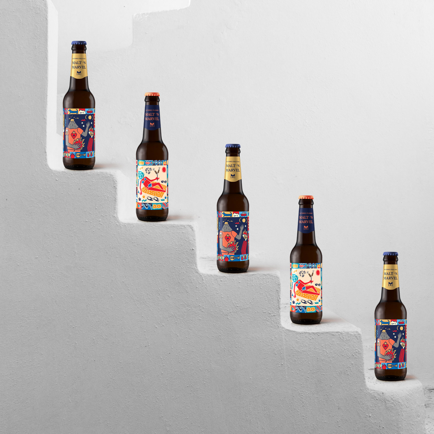 插畫(huà)形式啤酒包裝設(shè)計(jì)(圖3)