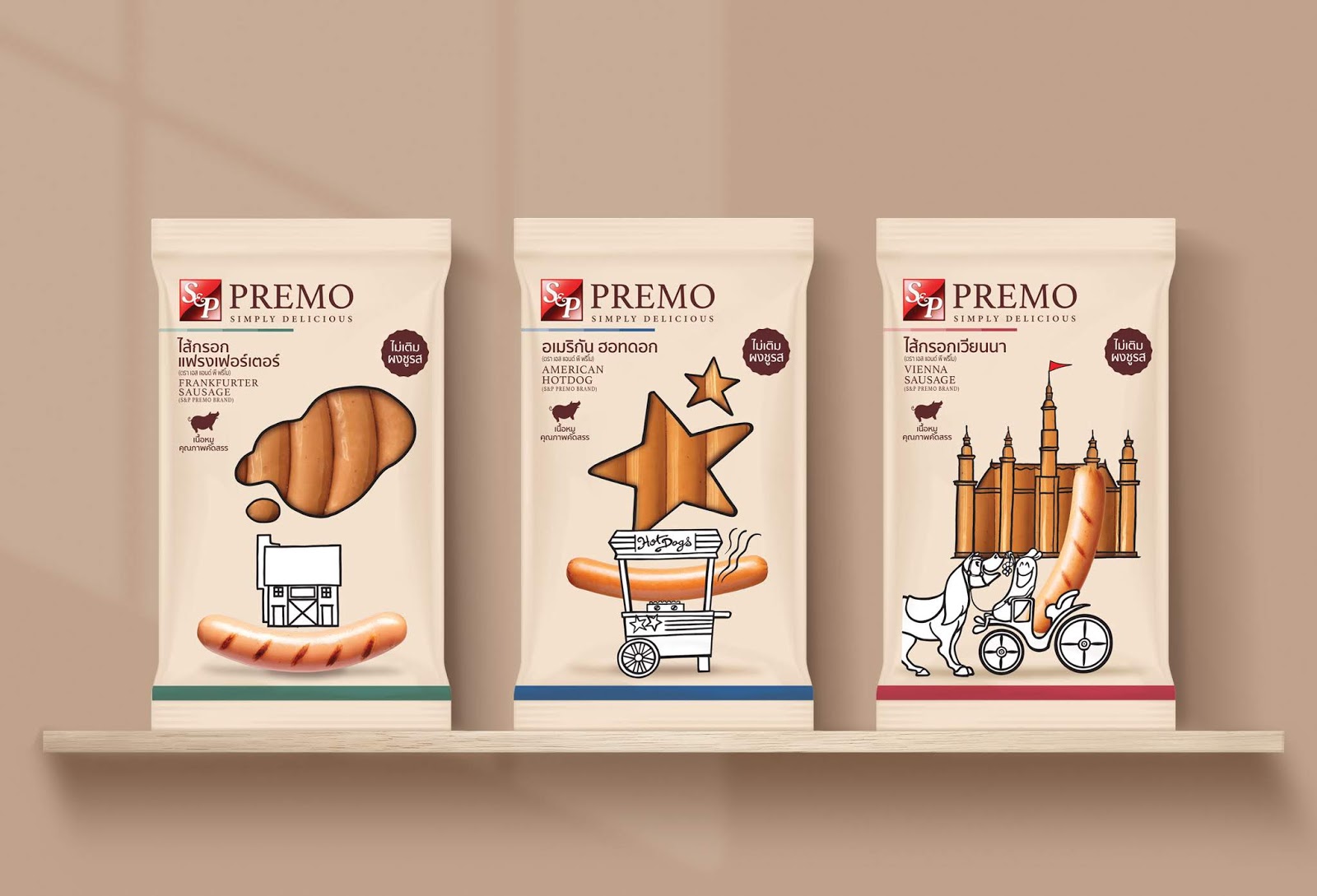 上海香腸包裝設計欣賞(圖1) 上海香腸包裝設計欣賞(圖1)