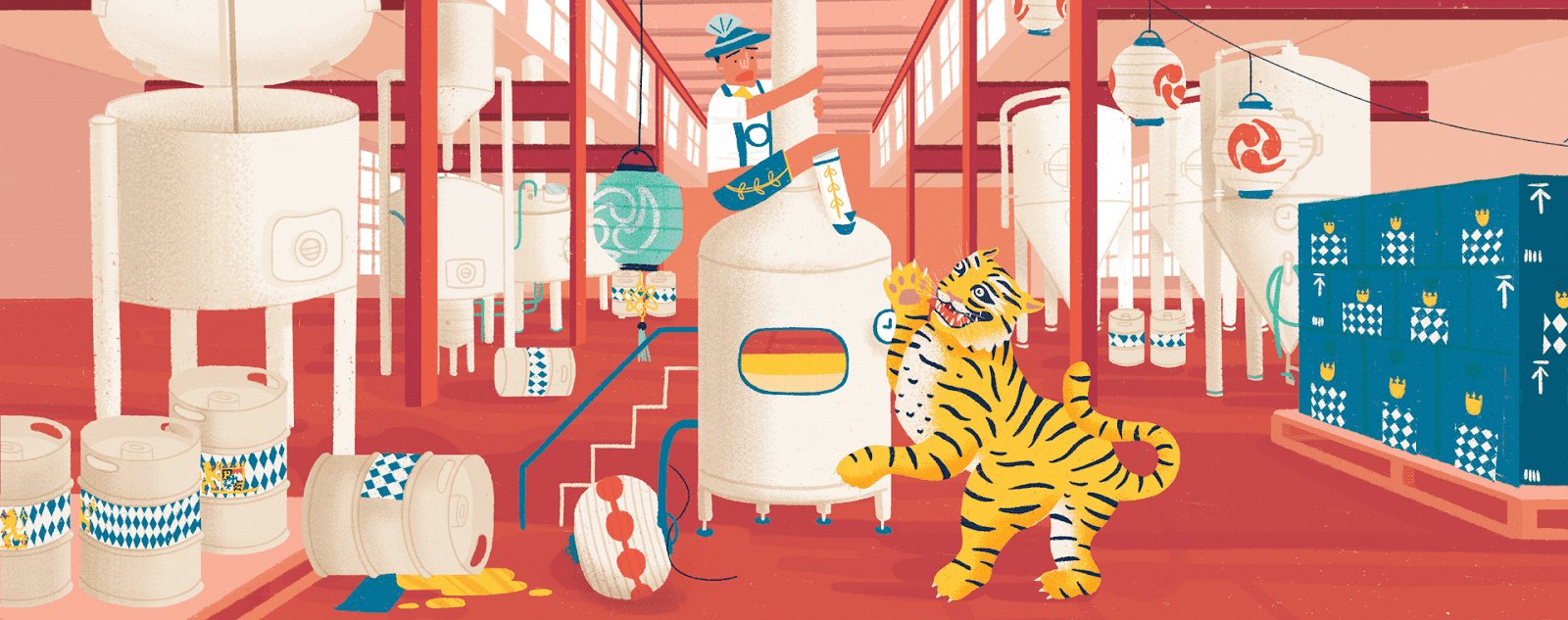 啤酒包裝設(shè)計每個插圖都具有獨特性(圖6) 啤酒包裝設(shè)計每個插圖都具有獨特性(圖6)