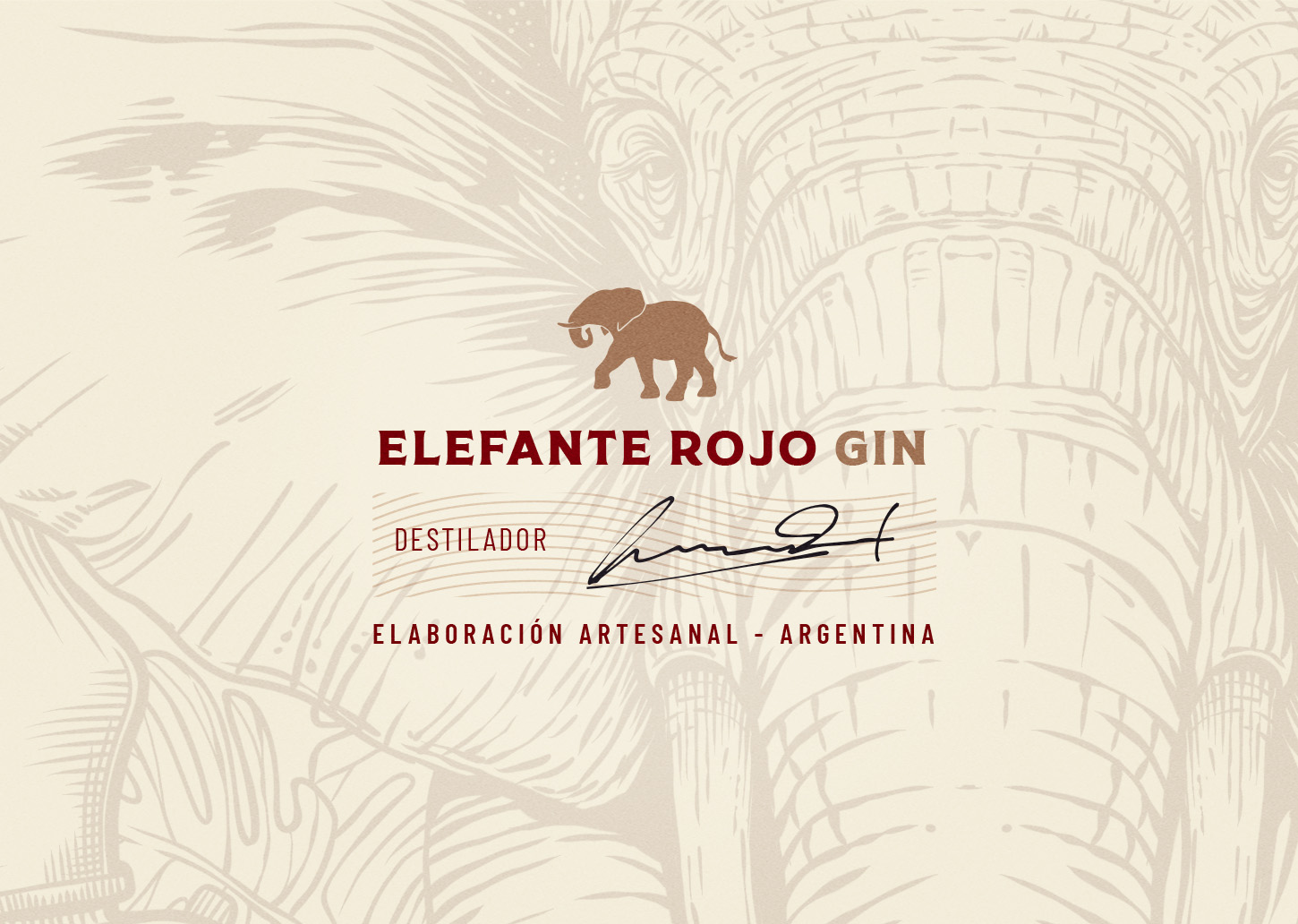 Gin Elefante Rojo杜松子酒包裝設(shè)計(jì)(圖7) Gin Elefante Rojo杜松子酒包裝設(shè)計(jì)(圖7)