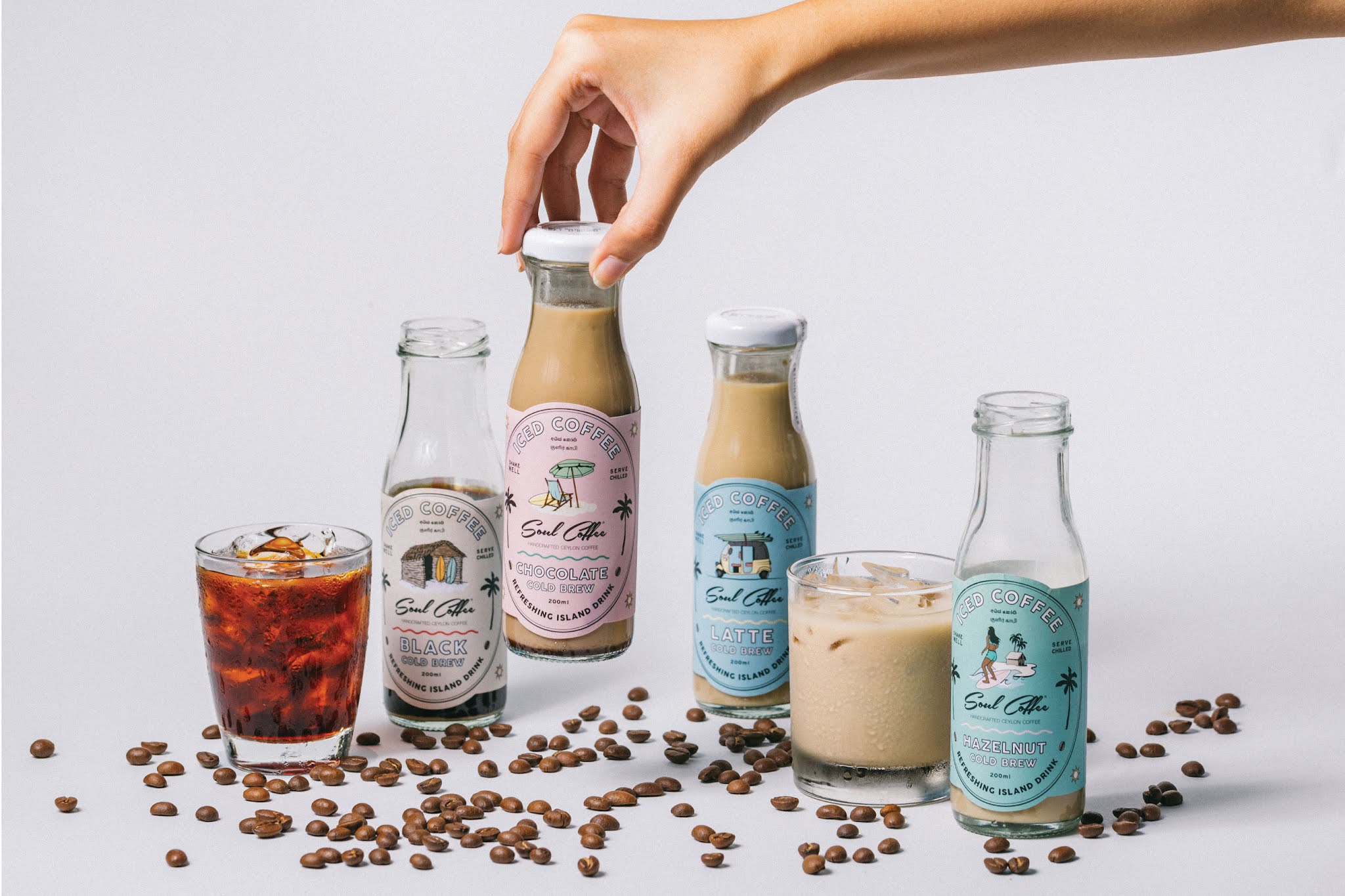 冰咖啡怎么設計包裝瓶貼(圖4)