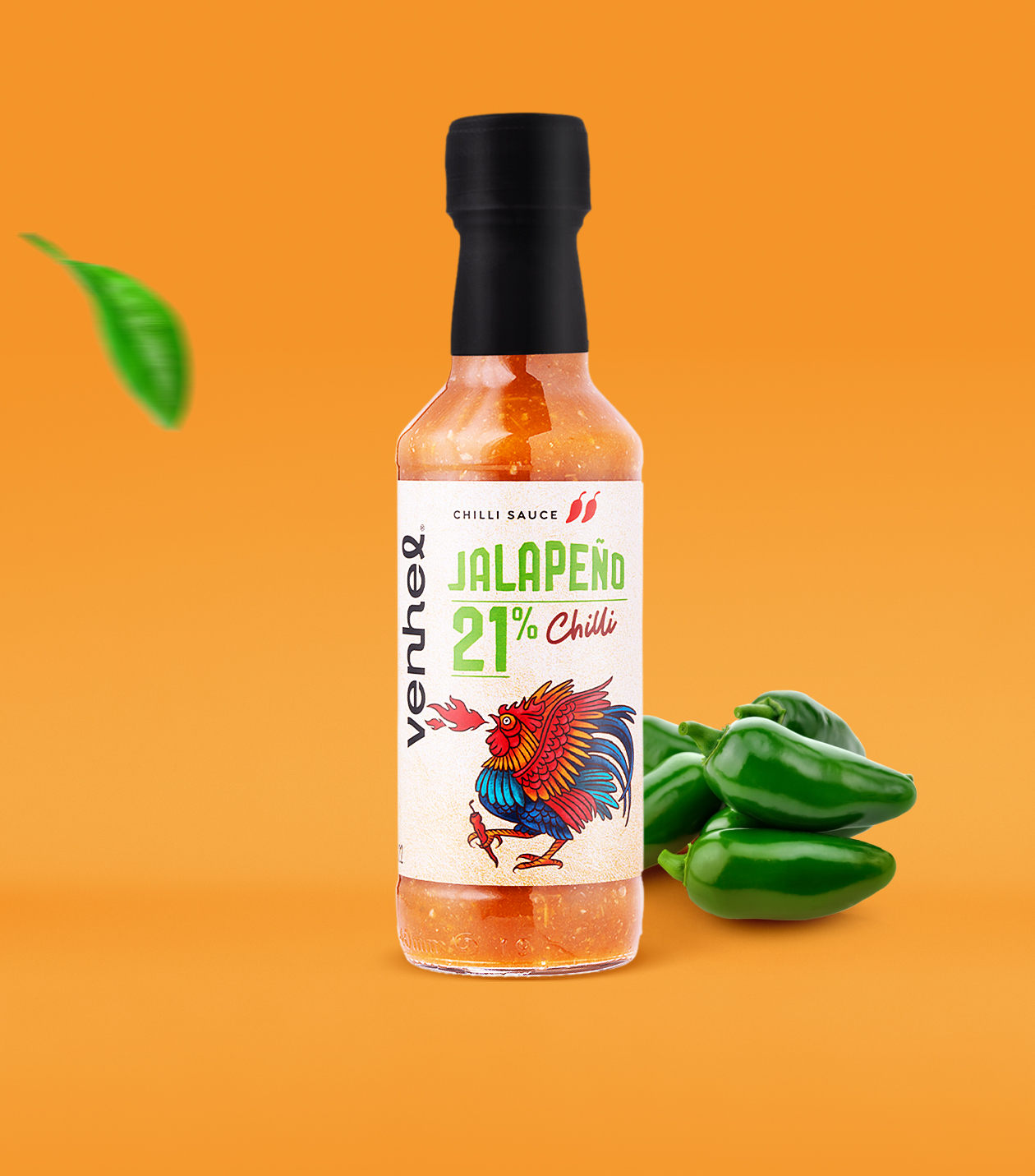這款辣椒醬用噴火的公雞做為核心視覺(jué)(圖6) 這款辣椒醬用噴火的公雞做為核心視覺(jué)(圖6)