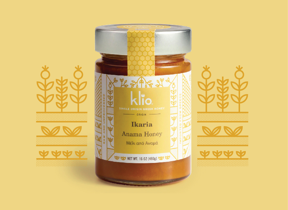 帶有插畫風(fēng)格的蜂蜜包裝設(shè)計(jì)(圖1)