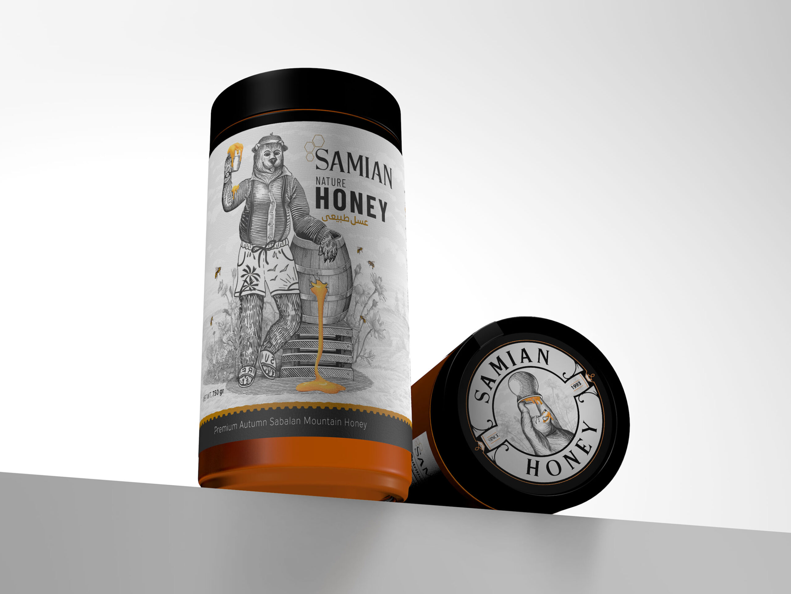 鉛筆素描畫(huà)的蜂蜜包裝設(shè)計(jì)與眾不同(圖3) 鉛筆素描畫(huà)的蜂蜜包裝設(shè)計(jì)與眾不同(圖3)