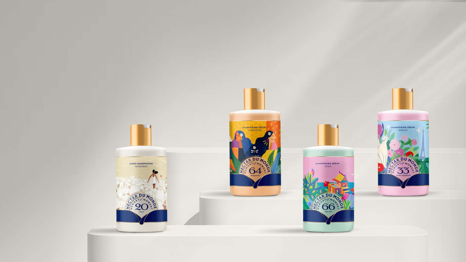 洗護(hù)產(chǎn)品包裝設(shè)計(jì)融入插圖，運(yùn)用現(xiàn)代和傳統(tǒng)字體結(jié)合有不一樣視覺感受(圖3)