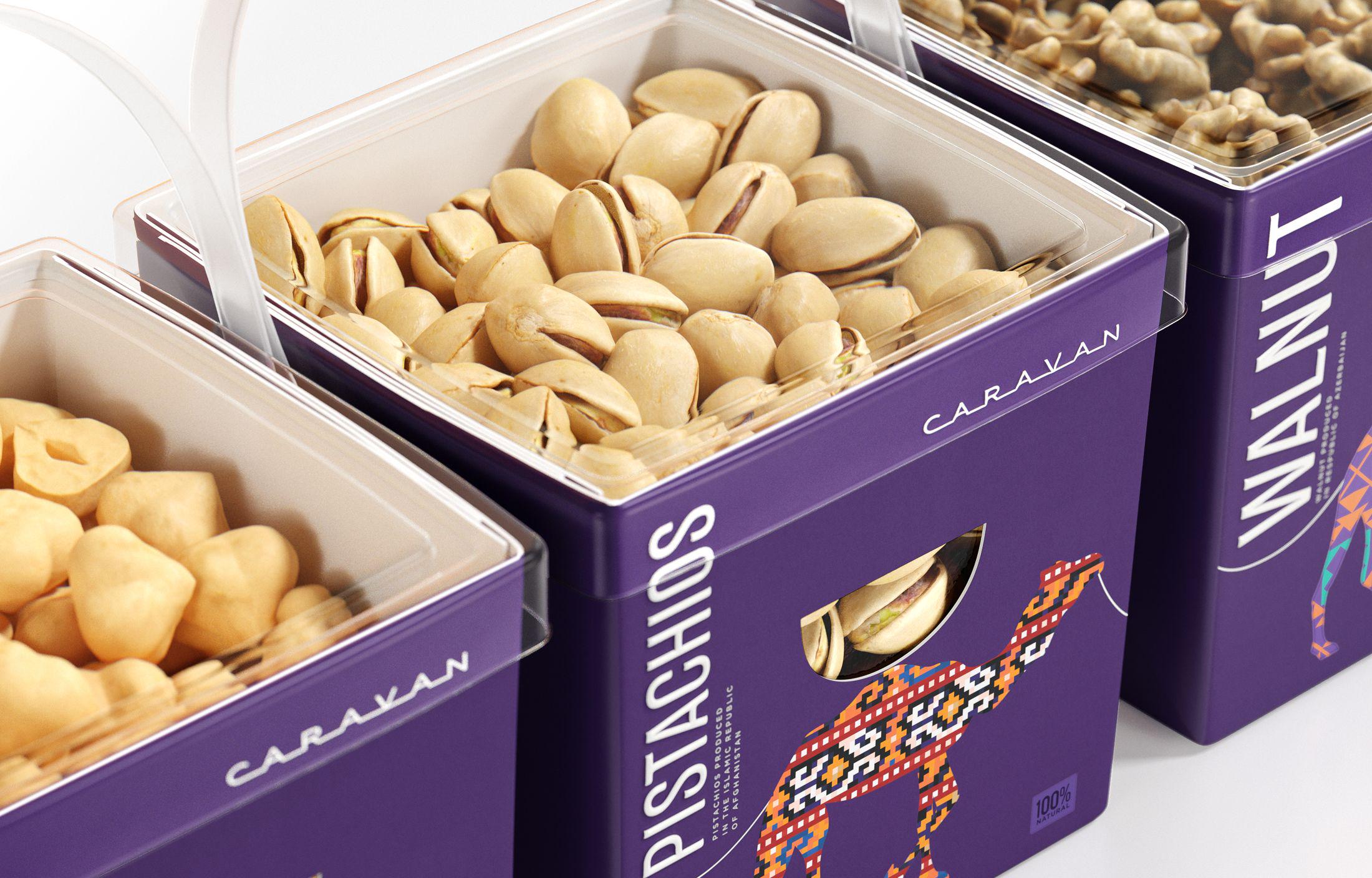 Caravan堅(jiān)果干果創(chuàng)意包裝設(shè)計(jì)(圖5) 堅(jiān)果干果創(chuàng)意包裝設(shè)計(jì)(圖5)