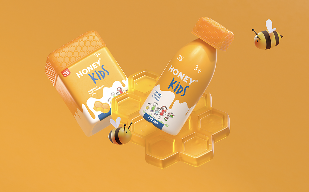 用蜂蜜制作的保健品包裝設(shè)計欣賞(圖8)