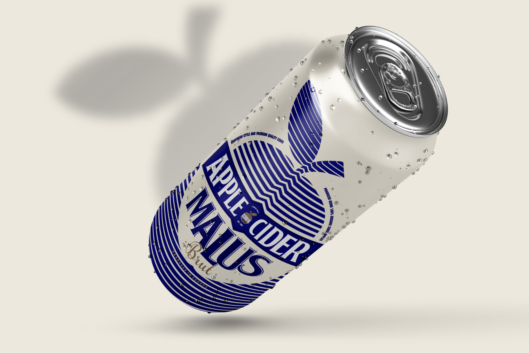 手繪圖案和簡約風(fēng)格結(jié)合的蘋果酒包裝設(shè)計(圖3)