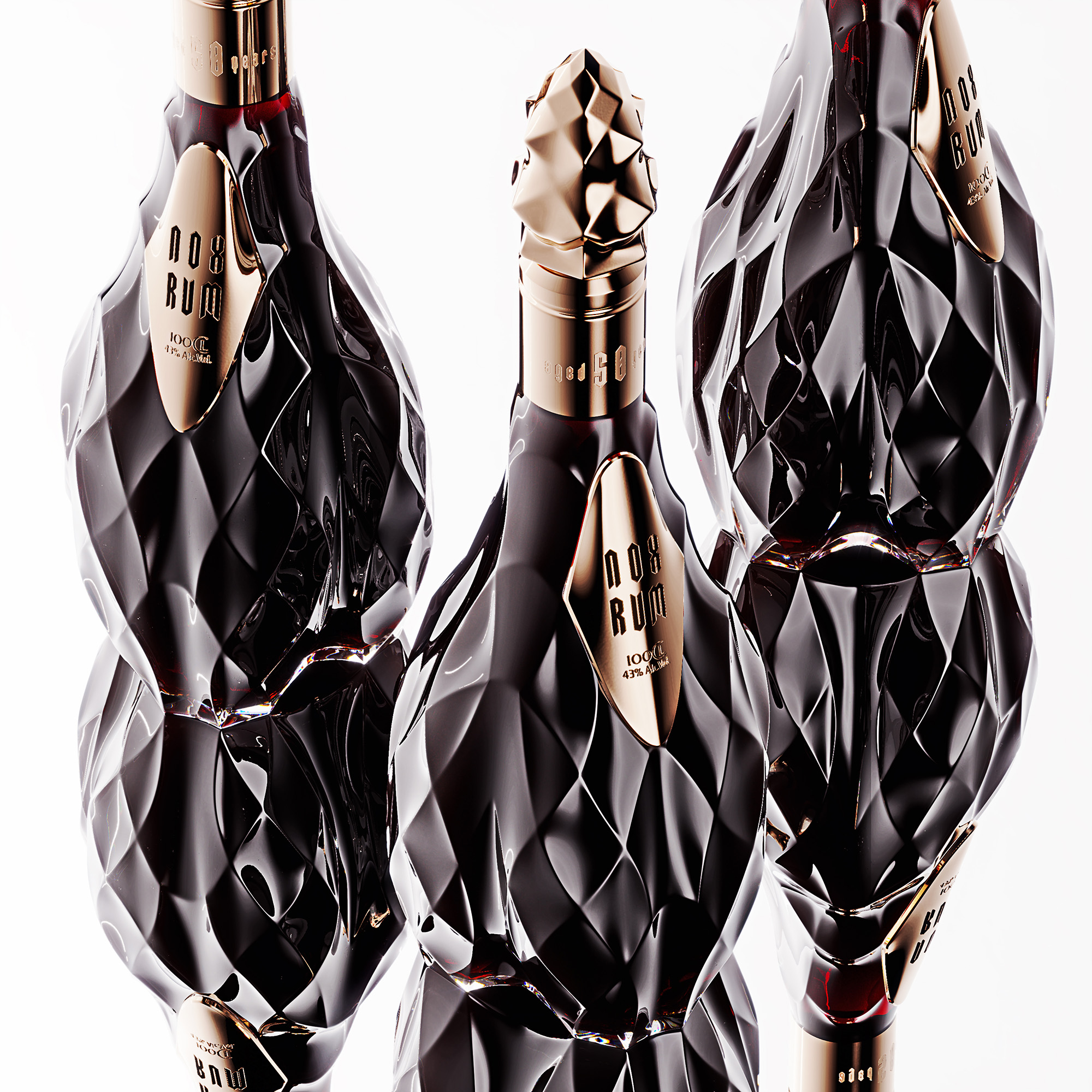 NOX RUM朗姆酒這樣設(shè)計簡約奢華(圖3)