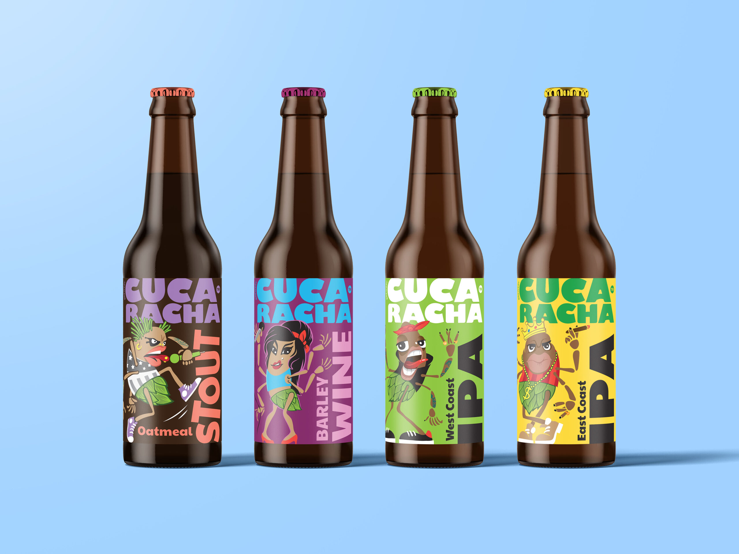 ?Cucaracha精釀啤酒創(chuàng)意包裝設(shè)計(jì)(圖1)