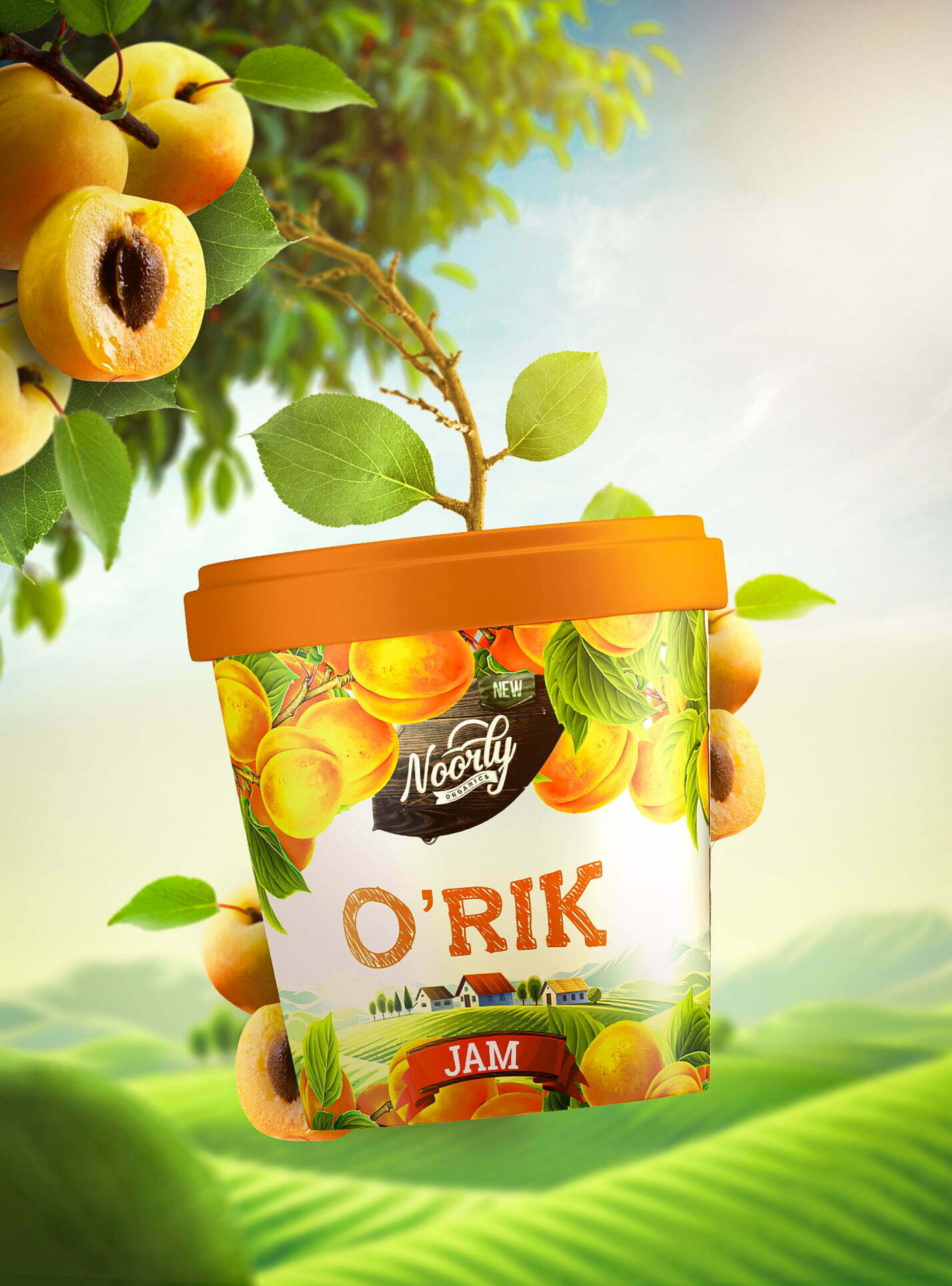鮮艷明亮的Noorly水果醬包裝設(shè)計這樣做(圖8) 鮮艷明亮的Noorly水果醬包裝設(shè)計這樣做(圖8)
