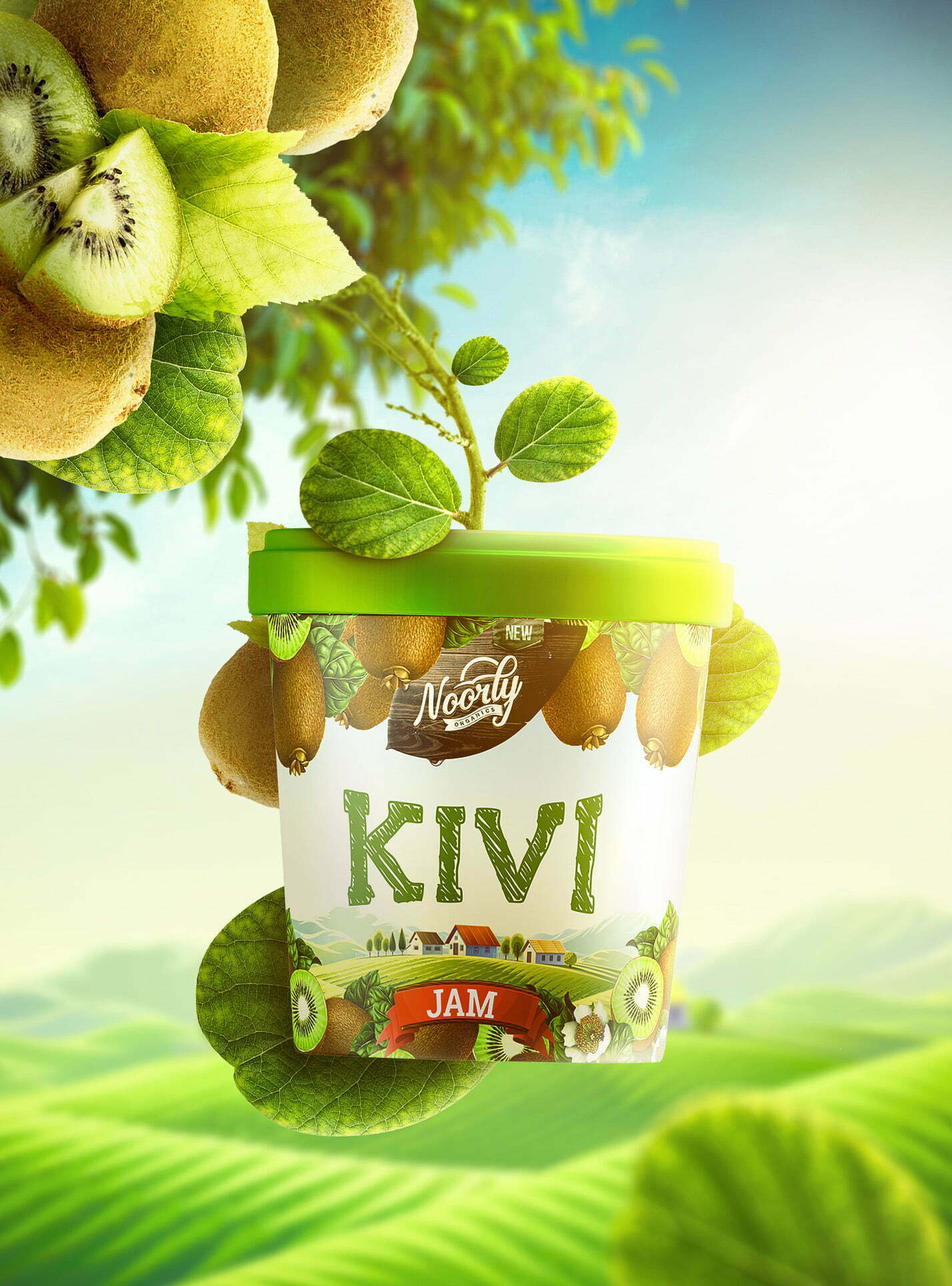 鮮艷明亮的Noorly水果醬包裝設(shè)計這樣做(圖5) 鮮艷明亮的Noorly水果醬包裝設(shè)計這樣做(圖5)