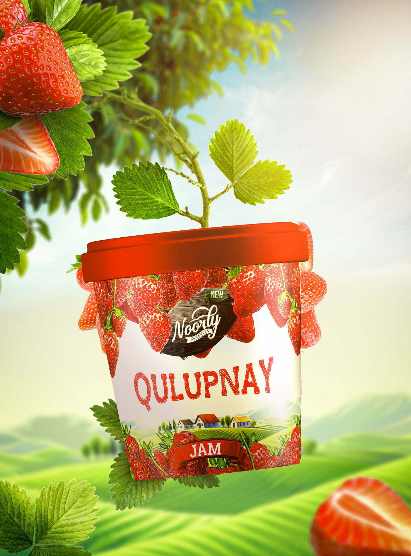 鮮艷明亮的Noorly水果醬包裝設(shè)計這樣做(圖3) 鮮艷明亮的Noorly水果醬包裝設(shè)計這樣做(圖3)