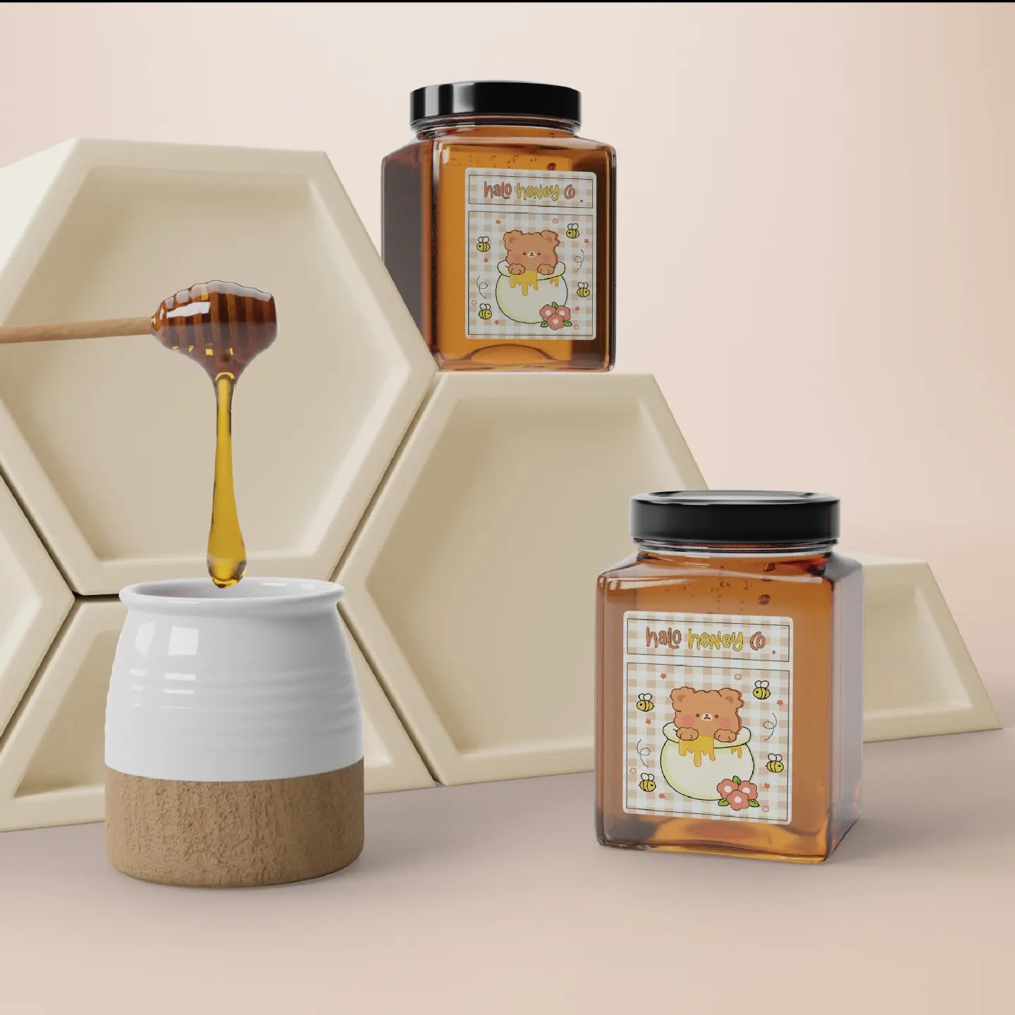 蜂蜜創(chuàng)意包裝設(shè)計作品欣賞(圖10) 蜂蜜創(chuàng)意包裝設(shè)計作品欣賞(圖10)
