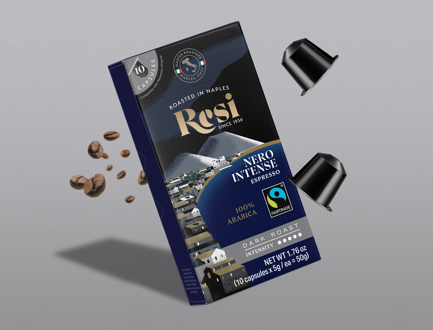 具有奢華感的RESI咖啡包裝設(shè)計(圖5) 具有奢華感的RESI咖啡包裝設(shè)計(圖5)