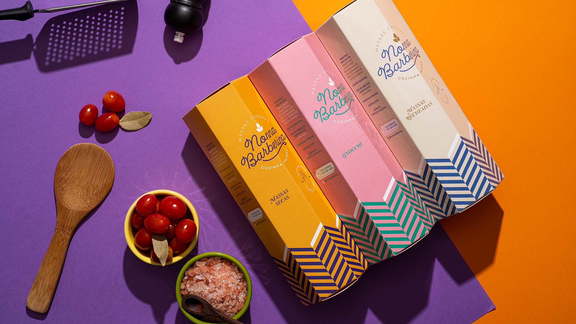 意大利手工面食包裝這樣設(shè)計很有吸引力(圖1)