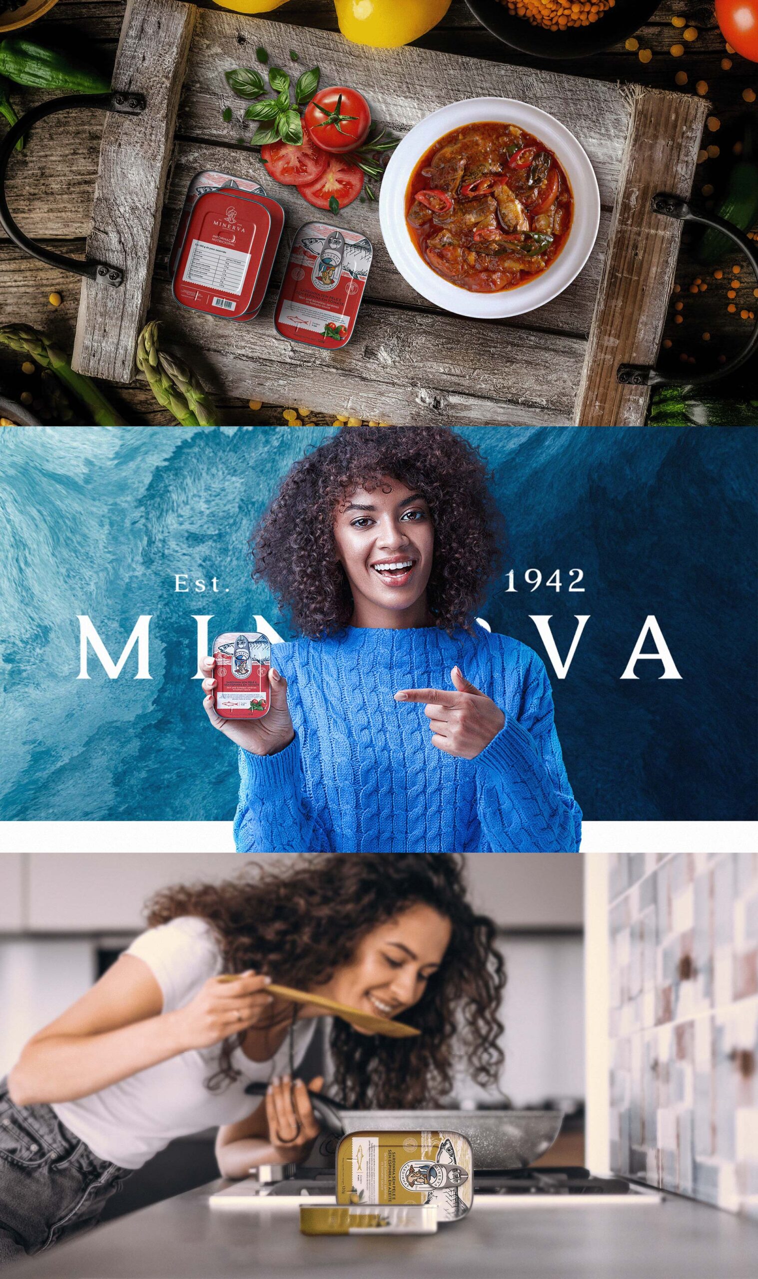 葡萄牙MINERVA魚罐頭食品包裝設(shè)計(jì)參考(圖3) 葡萄牙MINERVA魚罐頭食品包裝設(shè)計(jì)參考(圖3)