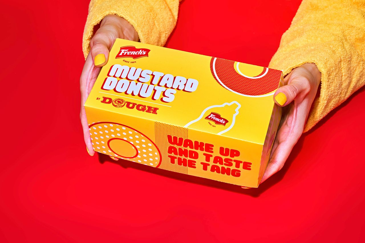 芥末甜甜圈點心包裝這樣設計(圖4) 芥末甜甜圈休閑食品包裝這樣設計(圖4)