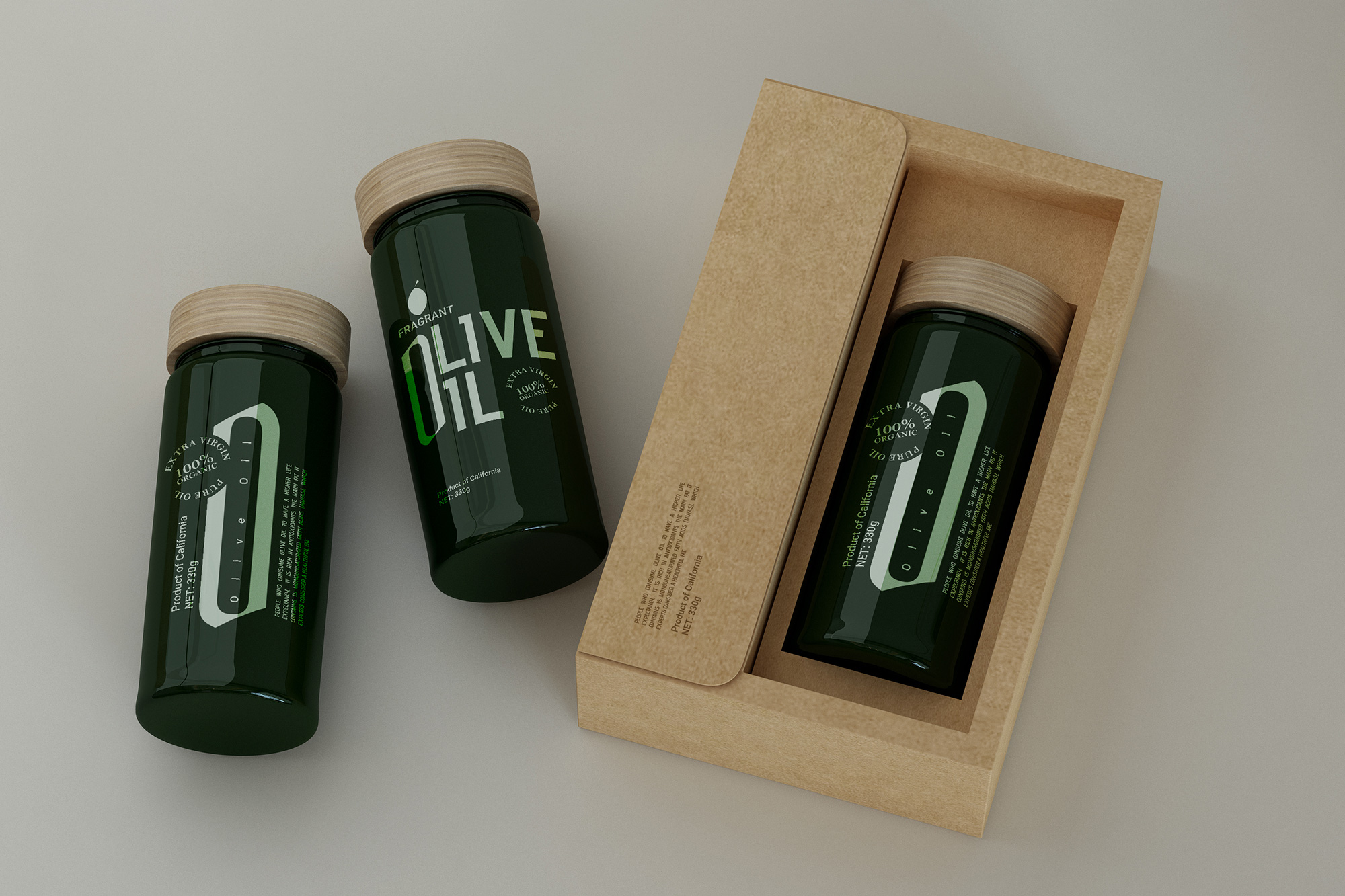 有機橄欖油包裝設計作品欣賞(圖3)