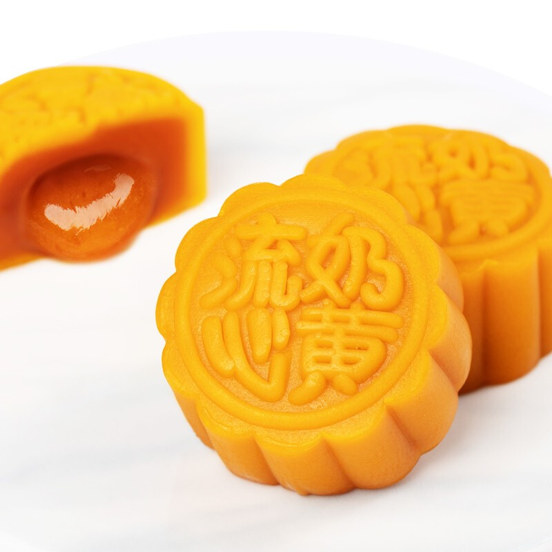 Huamei 華美 流心奶黃 廣式月餅 8餅4味 400g 禮盒裝包裝禮盒產(chǎn)品包裝創(chuàng)意設(shè)計(jì)欣賞(圖4)