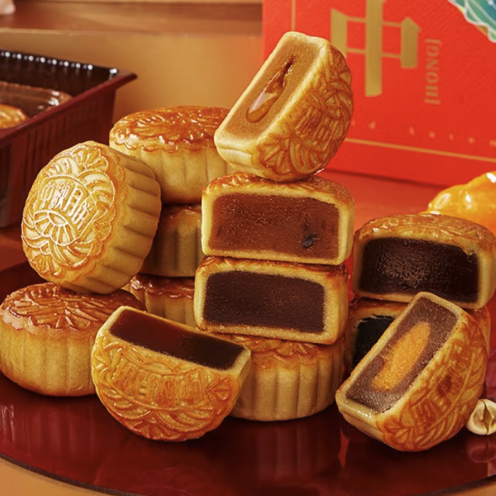 bi bi zan 比比贊 月滿中秋 廣式月餅 10餅8味包裝禮盒產(chǎn)品包裝創(chuàng)意設(shè)計(jì)欣賞(圖3)