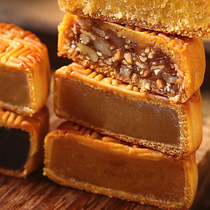 杏花樓 廣式月餅 8餅6味 800g 鐵盒裝包裝禮盒產(chǎn)品包裝創(chuàng)意設(shè)計欣賞(圖3)