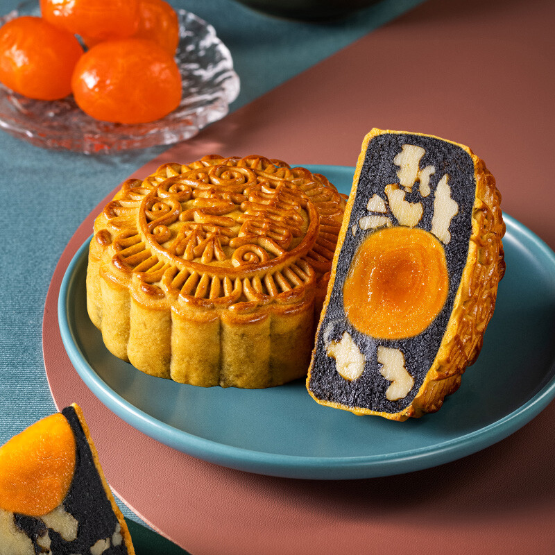 WING WAH 元朗榮華 花色禮月廣式月餅 8餅5味 470g 禮盒裝包裝禮盒產(chǎn)品包裝創(chuàng)意設(shè)計欣賞(圖4)