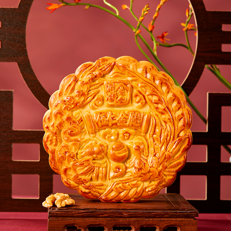 金九月餅 吳川 五仁金腿大月餅 1.5kg包裝禮盒產(chǎn)品包裝創(chuàng)意設(shè)計(jì)欣賞(圖3)