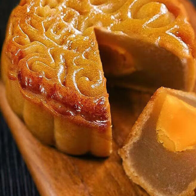 酥園康 廣式月餅 蓮蓉蛋黃味 26g*20袋包裝禮盒產(chǎn)品包裝創(chuàng)意設(shè)計(jì)欣賞(圖2)