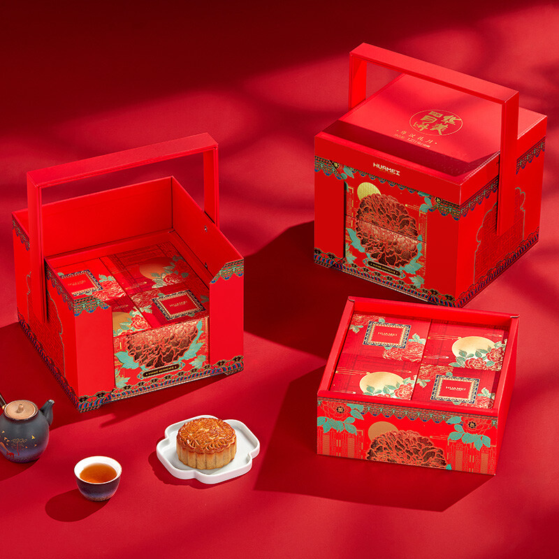 Huamei 華美 尊漢禮月 廣式月餅 15餅5味 1.23kg 禮盒裝包裝禮盒產(chǎn)品包裝創(chuàng)意設(shè)計(jì)欣賞(圖4)