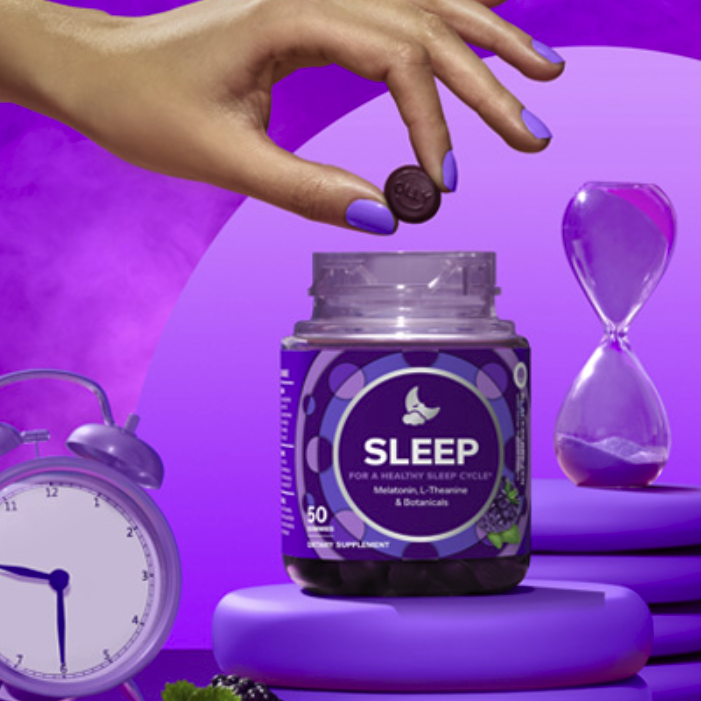 OLLY 褪黑素 睡眠自由罐 黑莓薄荷味 50粒保健產(chǎn)品包裝創(chuàng)意設計欣賞(圖4)