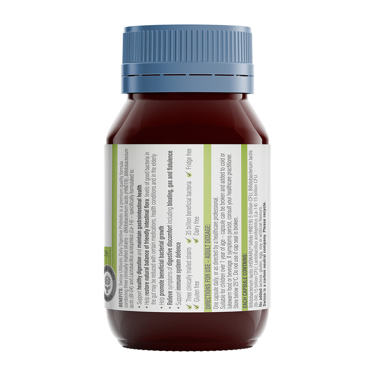 Swisse 斯維詩 腸道健康益生菌膠囊 30粒保健產(chǎn)品包裝創(chuàng)意設計欣賞(圖2)