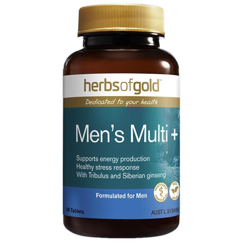 HerbsofGold 和麗康 男士多種復(fù)合維生素 30片保健產(chǎn)品包裝創(chuàng)意設(shè)計(jì)欣賞(圖1)