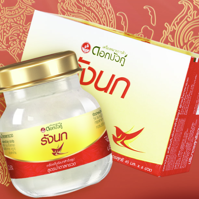 Twin Lotus 雙蓮 冰糖型 即食燕窩 45ml*6罐*2盒保健產(chǎn)品包裝創(chuàng)意設計欣賞(圖5)