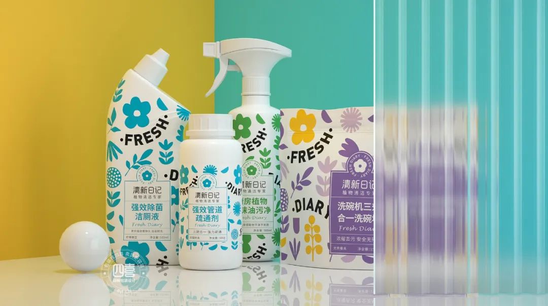 線上線下大不同，“清新日記”用品牌識(shí)別包裝開(kāi)創(chuàng)電商新品類品牌(圖4)