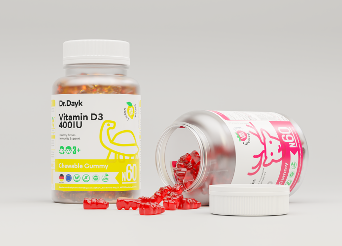 充滿活力個性的維生素橡皮糖包裝瓶設(shè)計欣賞(圖1) 充滿活力個性的維生素橡皮糖包裝瓶設(shè)計欣賞(圖1)