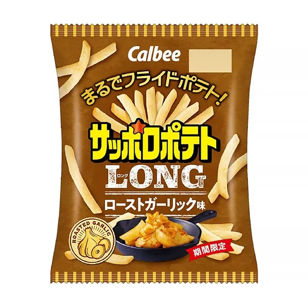 烤大蒜味薯?xiàng)l包裝袋設(shè)計(jì)怎么做好(圖1) 烤大蒜味薯?xiàng)l包裝袋設(shè)計(jì)怎么做好(圖1)