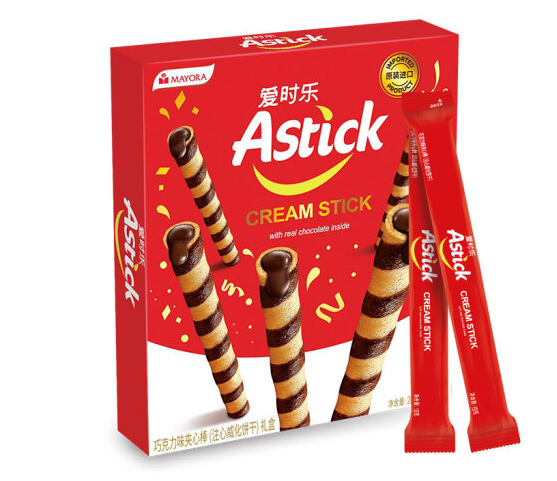 巧克力味夾心棒零食包裝盒設(shè)計欣賞(圖1) 巧克力味夾心棒零食包裝盒設(shè)計欣賞(圖1)