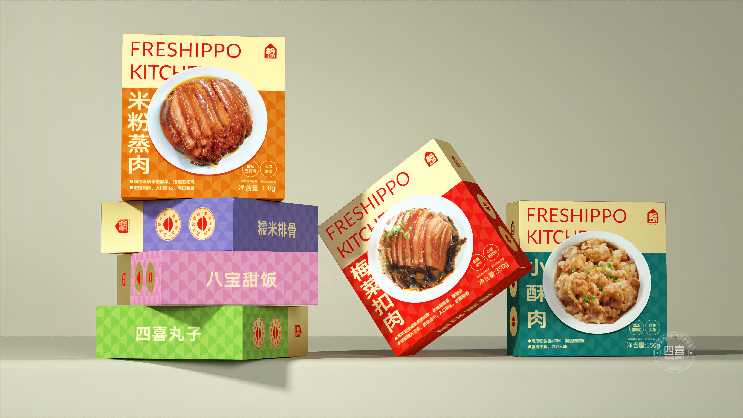 四喜：戶縣飯店新包裝“梅菜扣肉”，榮登盒馬APP快手菜銷量TOP1，看看包裝是怎么做的？(圖9)