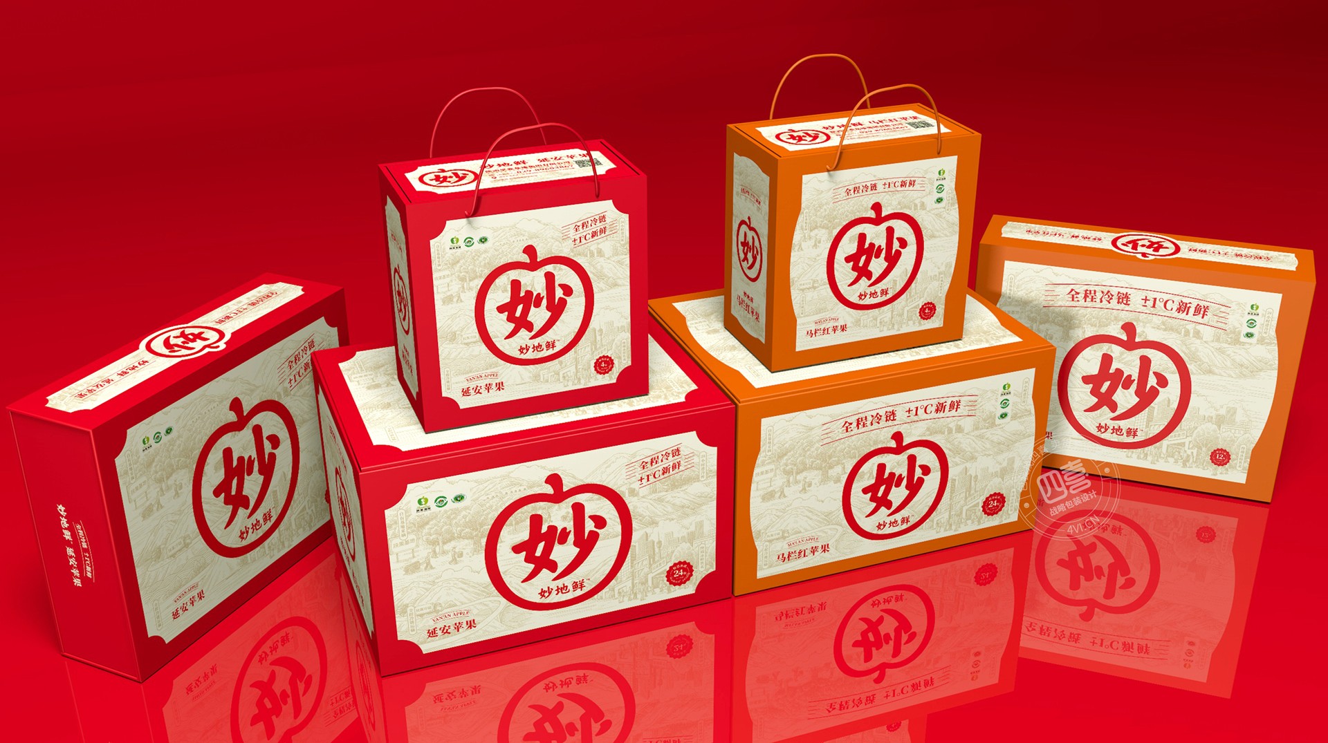 陜果妙地鮮高端蘋果品牌全案設計(圖4) 陜果妙地鮮高端蘋果品牌全案設計(圖4)