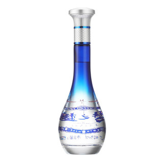 創(chuàng)意酒包裝設(shè)計洋河夢之藍(lán)藍(lán)色經(jīng)典濃香型白酒單瓶裝產(chǎn)品包裝設(shè)計欣賞(圖5)