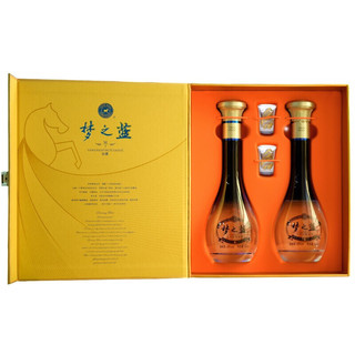 創(chuàng)意酒包裝設(shè)計洋河夢之藍(lán)尊享版濃香型白酒瓶禮盒裝產(chǎn)品包裝設(shè)計欣賞(圖4)