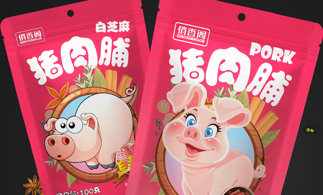 俏香閣品牌logo與食品包裝設(shè)計欣賞(圖4)