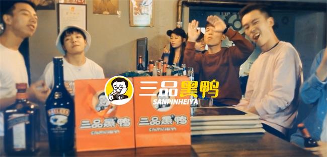 三品黑鴨品牌logo與食品包裝設(shè)計(jì)欣賞(圖2)