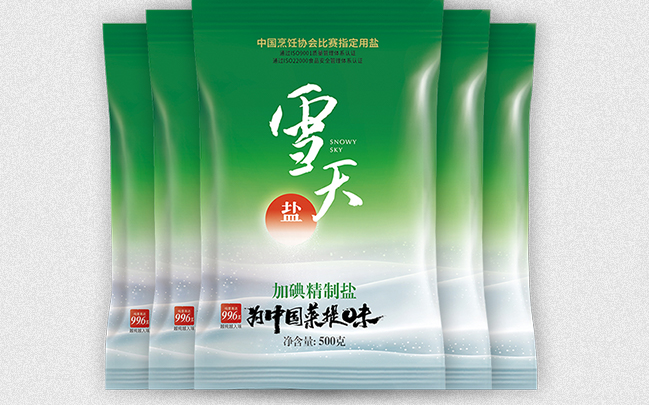雪天食鹽 Xuetian雪天食鹽食品包裝設(shè)計(jì)欣賞(圖4)