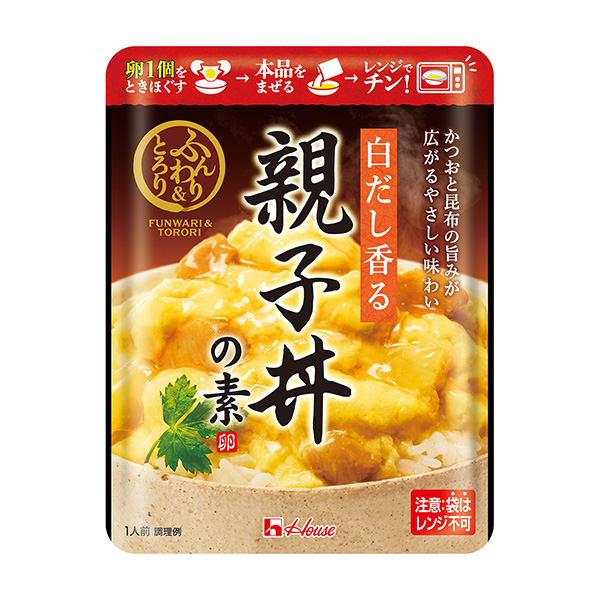 蓬松&amp;粘稠呈白色芳香的親子蓋飯料包裝設計欣賞(圖1)