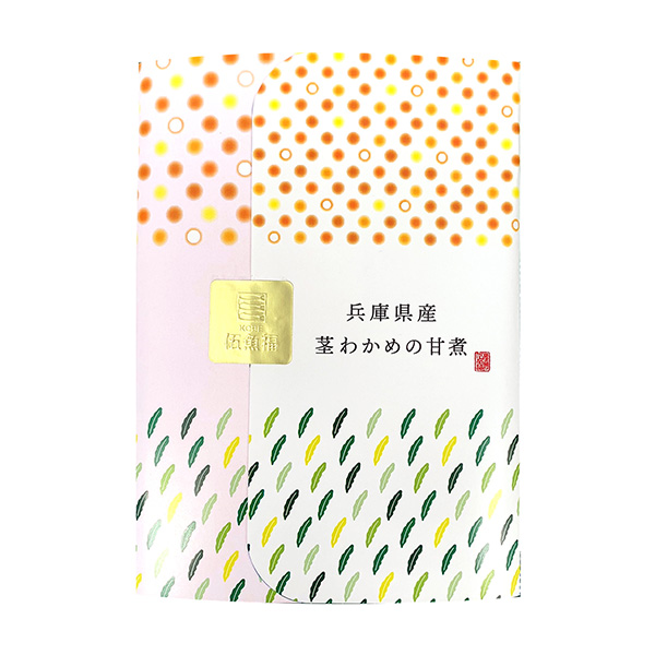 兵庫(kù)縣產(chǎn)莖裙帶菜的甜煮伍魚(yú)福包裝設(shè)計(jì)(圖1)