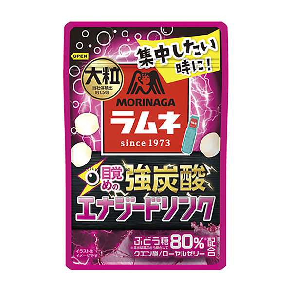 大粒波子汽水強(qiáng)碳酸能量飲料森永制果食品飲料包裝設(shè)計(jì)(圖1)