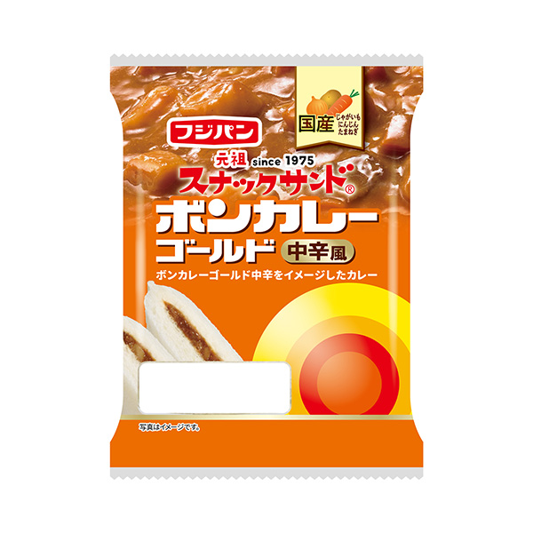 包裝設(shè)計欣賞點(diǎn)心三明治＜邦加咖喱黃金中辛風(fēng)＞ (富士面包) (圖1)